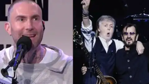 "Medo do caral**", diz Adam Levine sobre tocar Beatles com Paul McCartney e Ringo Starr na plateia